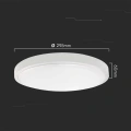 Plafon LED 24W 2500lm IP44 - VT-8624W-RD