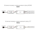 Ściemniacz LED (ZigBee 3.0) - Mono - 12-36V DC 10A - Tuya - WZS1 - Schemat instalacji