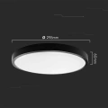 Plafon LED 36W 3820lm IP44 - VT-8630B-RD