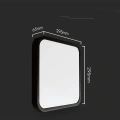 Plafon LED 24W 2500lm IP44 - VT-8624B-SQ