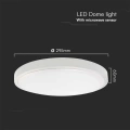 Plafon LED 18W 1830lm IP44 z czujnikiem ruchu - VT-8618S-W-RD