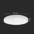 Plafon LED 36W 3820lm IP44 z czujnikiem ruchu - VT-8630S-W-RD