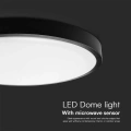 Plafon LED 24W 2500lm IP44 z czujnikiem ruchu - VT-8624S-B-RD