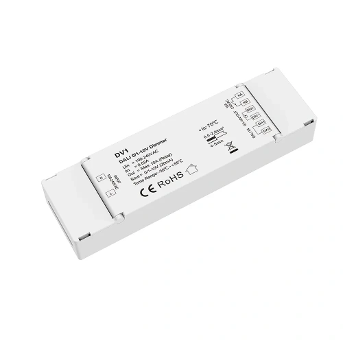 Sterownik LED 0/1-10V (DALI) - 1 kanałowy 0/1-10V 20mA - 230VAC - DV1