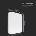Plafon LED 36W 3820lm IP44 z czujnikiem ruchu - VT-8630S-B-SQ