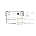 Sterownik LED 0/1-10V (DALI) - 2 kanałowy 0/1-10V 20mA - 230VAC - DV - Schemat instalacji