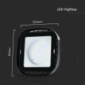 Lampa przemysłowa LED HighBay - 200W 17540lm - VT-91200