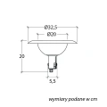 Lampa parkowa - głowica na słup 1xE27 - FEBE 1081-101N