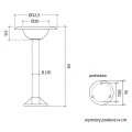 Lampa ogrodowa stojąca 1x E27 63cm - FEBE 1081-63