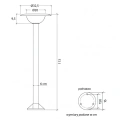 Lampa ogrodowa stojąca 1x E27 113cm - FEBE 1081-113
