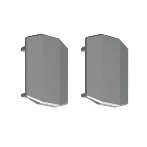 Zaślepka srebrna do profilu aluminiowego LED "GIZA-DUO-LL" - kpl. 2 szt.