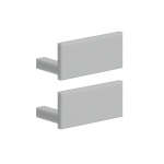 Zaślepka szara do profilu aluminiowego LED "HR-ALU" - kpl. 2 szt.