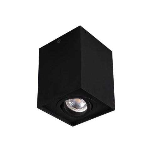 Sufitowa oprawa natynkowa GORD DLP-50-B - ruchoma - czarna