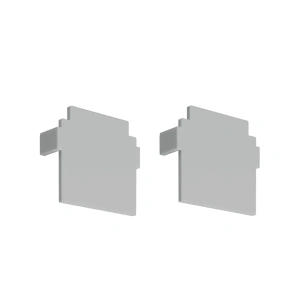 Zaślepka szara do profilu aluminiowego LED "TEKNIK-ZM" - kpl. 2 szt.