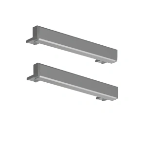 Zaślepka srebrna do profilu aluminiowego "TETRA-78" - kpl. 2 szt.