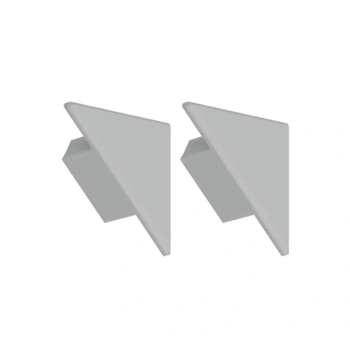 Zaślepka szara do profilu aluminiowego LED "PAC-ALU" - 2 szt.