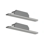 Zaślepka srebrna do profilu aluminiowego LED "OPAC-30" - kpl. 2 szt.