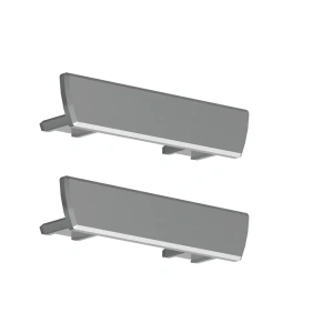 Zaślepka srebrna do profilu aluminiowego LED "TEST-74" - kpl. 2 szt.