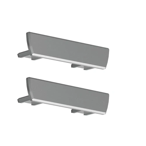 Zaślepka srebrna do profilu aluminiowego LED "TEST-74" - 2 szt.