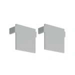 Zaślepka szara do profilu aluminiowego LED "TEKUS-ZM" - kpl. 2 szt.