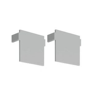 Zaślepka szara do profilu aluminiowego LED "TEKUS-ZM" - kpl. 2 szt.