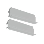 Zaślepka szara do profilu aluminiowego LED "RAM-KOZE-100" - kpl. 2 szt.