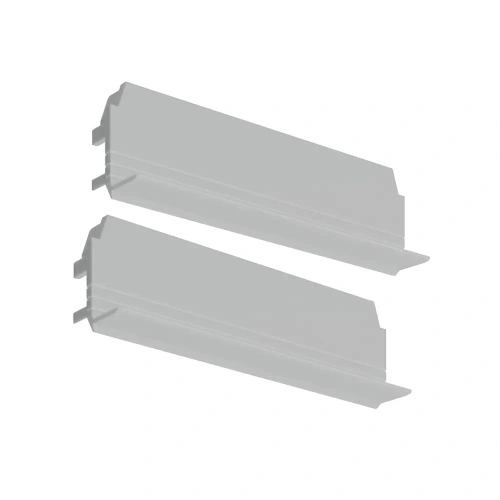 Zaślepka szara do profilu aluminiowego LED "RAM-KOZE-100" - kpl. 2 szt.