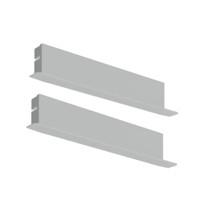 Zaślepka szara do profilu aluminiowego LED "RAM-KOL-100" - kpl. 2 szt.