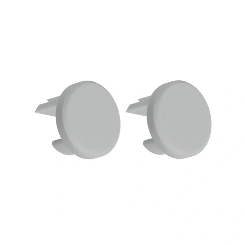 Zaślepka szara do profilu aluminiowego LED "PIKO-O" - kpl. 2 szt.