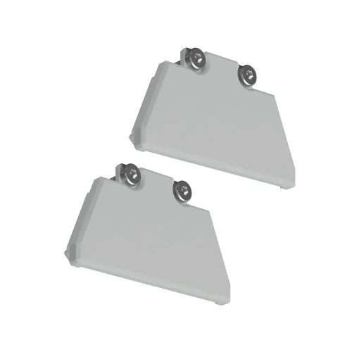 Zaślepka szara do profilu aluminiowego LED "OMODO-50 " - kpl. 2 szt.