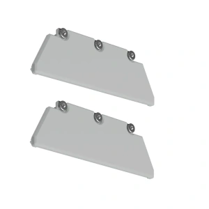 Zaślepka szara do profilu aluminiowego LED "OMODO-100 " - kpl. 2 szt.