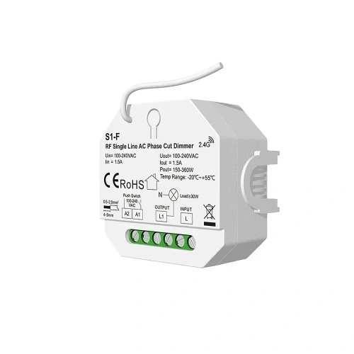 Odbiornik LED triakowy - ściemniacz do żarówek 230VAC 200W - S1-F