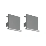 Zaślepka srebrna do profilu aluminiowego LED "LOKOM" - kpl. 2 szt.