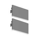 Zaślepka srebrna do profilu aluminiowego LED "LIPOD-50" - kpl. 2 szt.