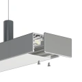 Zaślepka srebrna do profilu aluminiowego LED "LIPOD-50" - kpl. 2 szt. - realizacja