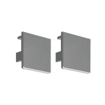 Zaślepka srebrna do profilu aluminiowego LED "LIPOD" - kpl. 2 szt.