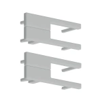 Zaślepka szara do profilu aluminiowego LED "KRAV-56" - kpl. 2 szt.