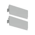 Zaślepka szara do profilu aluminiowego LED "KOZUS-50" - kpl. 2 szt.