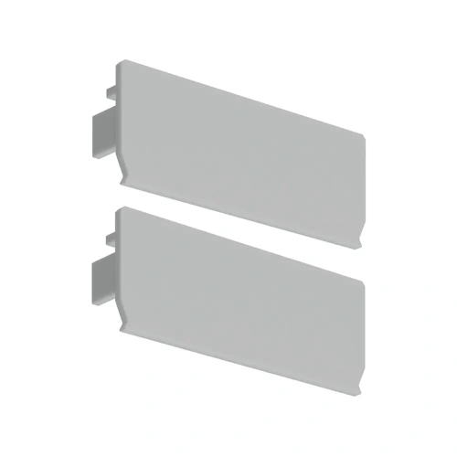 Zaślepka szara do profilu aluminiowego LED "KOZUS-50" - kpl. 2 szt.