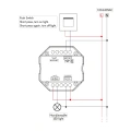 Bezprzewodowy włącznik oświetlenia - 230VAC/6A - sterowanie WiFi / Alexa - SS-C(WT) - Schemat instalacji