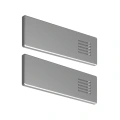 Zaślepka srebrna do profilu aluminiowego LED "KIDESIN " - kpl. 2 szt.