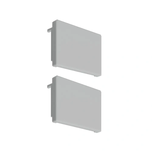 Zaślepka szara do profilu aluminiowego LED "4050-O" - kpl. 2 szt.