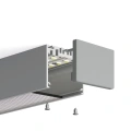 Zaślepka szara do profilu aluminiowego LED "4050-O" - kpl. 2 szt.-realizacja