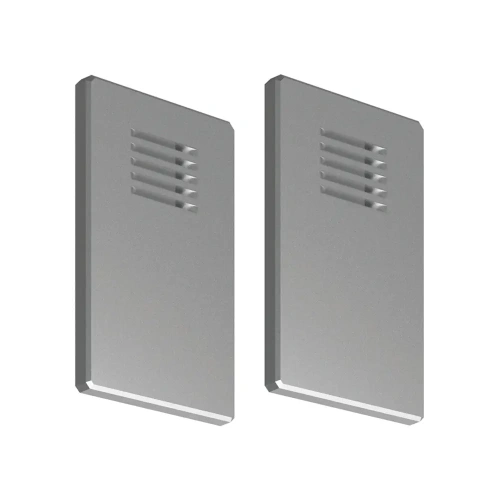 Zaślepka srebrna do profilu aluminiowego LED "DESIN" - kpl. 2 szt.