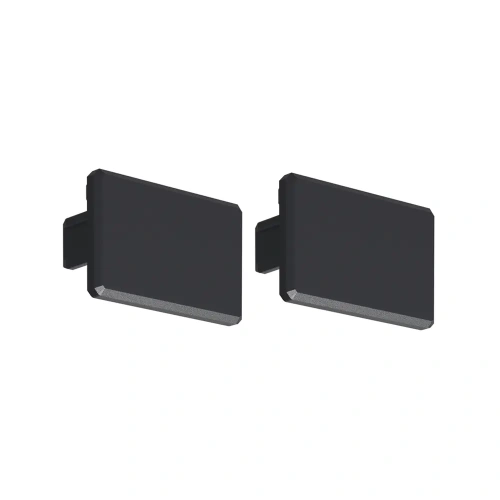 Zaślepka czarna do profilu aluminiowego LED "GLAZA-LL" - kpl. 2 szt.