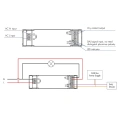 Włącznik oświetlenia 230VAC (DALI) - 1 kanałowy 2300W - DH1 - Schemat instalacji