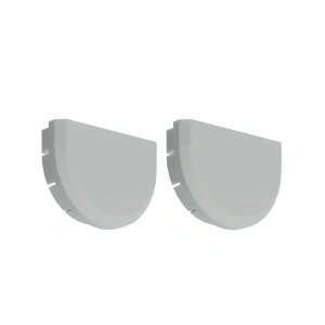 Zaślepka szara do osłony półokrągłej "KOMPENSA-L" - kpl. 2 szt.