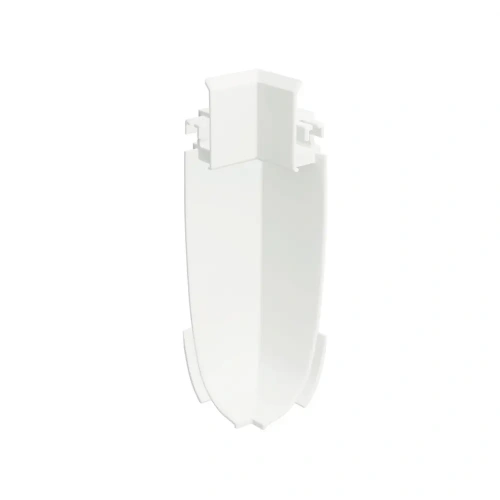 Zaślepka biała do profilu aluminiowego LED "OLIS-K-90W" - narożna wewnętrzna - 1 szt.