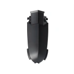 Zaślepka czarna do profilu aluminiowego LED "OLIS-K-90W" - narożna wewnętrzna - 1 szt.