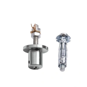 Zawieszka powierzchniowa "P-KG" srebrna - do montażu linek/prętów przewodzących